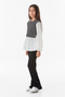 Striped Crew Neck Girl's Blouse - 2