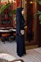 Special Design Navy Blue Shawl Suit Ferace - 4