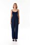 Modal Jumpsuit with Straps and Zipper - 8