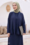 Jile Dress Belted Navy Blue Suit - 2