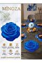 Love Series Romantic Rose Patterned Design Laser Cut Detailed Placemat & Supla 6 Pieces - 2