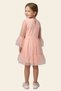 Girl's Tulle Dress with Stone Detail on the Waist - 3