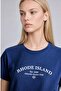 100% Cotton Regular Fit Crew Neck Printed Combed Cotton Short Sleeve Indigo T-Shirt E2792Ax25Sp - 3