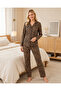 Women's Leopard Patterned Buttoned Pajama Set |   Modern Stylish Comfortable Summer Home Wear 79-125 - 3