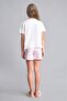 Kpop - Demon Hunters Licensed Regular Fit Elastic Waist 2-Piece Ecru Pajama Set Girls H8098A826Sm - 5