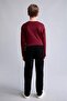 Boy's Straight Fit Straight Leg Black Jean Trousers with Pockets C3682A824Au - 6