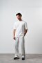 Men's No1 Stripe Detailed Regular Fit T-Shirt Trousers Set Ecru - 3
