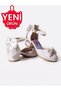 Girls' Elsali White Color with Bows, Small Comfortable Heels, Stylish Dressy Shoes