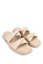 Women's Genuine Leather Flat Slippers 878 217 Bn Trlk Y23 - 2
