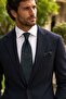Classic Tie with Green Paisley Pattern Handkerchief Kk13120 - 3