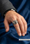 Special Design Masculine Adjustable Men's Ring with Wolf Figure - 2