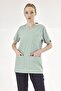 Mint Green Silva Luxury Lycra Doctor Nurse Single Top Jersey (High Quality Luxury Lycra Fabric) - 2