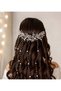 1 Piece Stylish Pearl and Rhinestone Long Hair Accessory Bridal/Wedding/Engagement/Henna/Birthday/Party/Graduation Crown