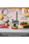 Mastermaid Prosteel 6 in 1 Long Blender with Stand, 6 Blades, Ice Crushing Glass Food Processor 2500W Galaxy Grey - 7