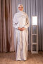 Prayer Dress Oversized Zippered Woven Fabric Crew Neck