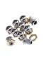 10pcs 1/2" Drum Air Vent With Gasket Bass Tom Snare Drum Parts Accessories - 2