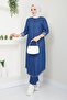 Women's Double Denim Suit with Trousers - 2