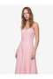 A-Line Linen Blend Sweetheart Neckline Sleeveless Long Dress - 2
