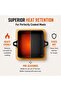 Cast Iron Mini Square Skillet with Wooden Sizzler Plate, 13cm - Perfect for Sizzling and Grilling - 6