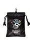 black Golf Themed Skull Hat Design Pouch Portable Drawstring Bag for Golf Balls Ideal Gift for Golfe - 8