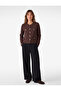 Pique Fabric Appliqué Detailed Ornate Buttoned Long Sleeve Crew Neck Cardigan
