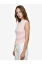 Drapeli Slim Fit Short Sleeve High Neck Asymmetrical Blouse - 2