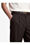Regular Fit Viscose Blend Pleated Fabric Trousers with Pockets - 4