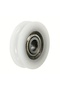 7Pcs U-Groove Nylon Round Pulley Wheels with Ball Bearings, for Doors, Windows, Drawers, Shower &... - 7
