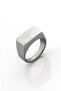 Silver Rectangular Men's Ring