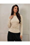 New Product Long Sleeve Blouse with Buckle and Ruffle Detail Sendy Fabric - 2
