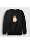 Unisex Black Vintage Matryoshka Doll Sweatshirt 620786Tt