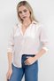 Women's Draped Satin Shirt Cream 1069