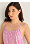 Set of 2 - Midi Slip Dress Strappy Ruffled Hem Cotton - 5