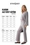 Sedna Women's Wide-Collar Wide-Leg Organic Cotton Lilac Top and Bottom Set - 7