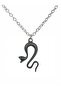 Black Snake Figured Unisex Necklace – 60 cm Chain, Power and Transformation Themed Design