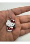Hello Kitty Strawberry Figured Red Necklace – Cute Sanrio Jewelry with 60 cm Chain - 2