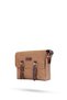 Design 01 Canvas - Leather Milk Brown Messenger Bag - 6