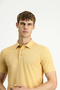 Slim Fit Slim Fit Cotton Patterned Polo Neck T-Shirt