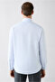 Long Sleeve Regular Fit Striped Button Collar Cotton Piece Easy to Wear Shirt - 6