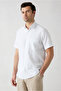 Short Sleeve Regular Fit Cotton Linen Striped Pocket Shirt - 2
