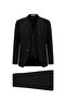 7 Drop Slim Fit Striped Combination Vest Suit