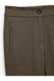 Viscose Blended Regular Fit Plaid Cigarette Trousers with Pockets - 7