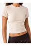 Short Sleeve Crew Neck Cotton Basic T-Shirt - 5