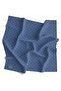 100% twill silk monogram patterned indigo colored 90x90 scarf sewing method: hand stitching - 8