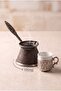 130 ml 2-Person Engraved Chubby Cast Steel Coffee Pot Induction Cooker Compatible - 2