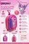 Kuromi Girl Kindergarten Nursery Backpack with Trolley