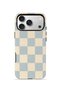 iPhone 17 Pro Vorian Double Layer Case Powder Blue Checker