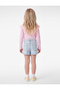 Cotton Long Sleeve Ruffle Crew Neck T-Shirt - 4