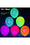 as shown MULTI 12pcs Neon Glow Balloons Reusable Glow in the Dark Baloon Neon Glow Party Balloon 6 C - 3