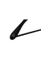 Wooden M023B 44cm Men's Suit Hanger with Bar, Coat Hanger Black Color 12 Pieces - 2